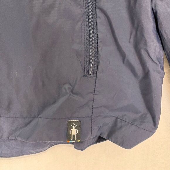 Smartwool Navy Blue Nylon Merino Wool Lined Zip Up Jacket Men's Size Large - Picture 5 of 11